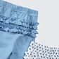 PACK PANTALONES BLANCO CELESTE HOJAS ALGODÓN PERUANO (RN a 24 MESES) - Miniatura 3