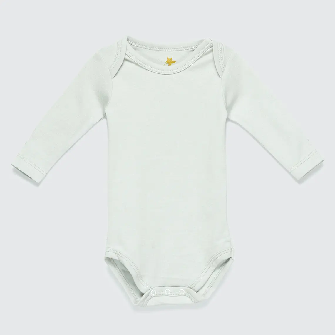 BODY GRIS BORDADO ALGODÓN PERUANO (RN y 3 MESES) 1