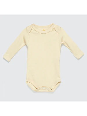BODY BEIGE BORDADO ALGODÓN PERUANO (RN y 3 MESES)