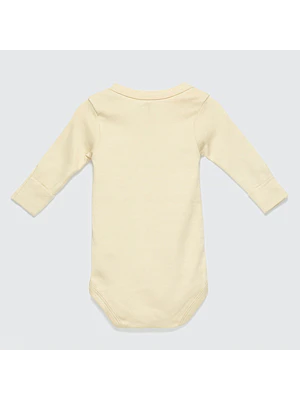 BODY BEIGE BORDADO ALGODÓN PERUANO (RN y 3 MESES)