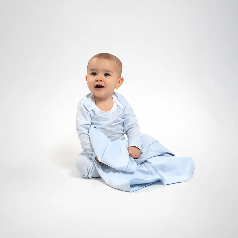 PACK PANTALONES CELESTES RAYAS CELESTES ALGODÓN PERUANO (9 a 24 MESES) 5