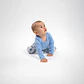 PACK BODY BLANCO CELESTE PERRITOS ALGODÓN PERUANO (9 a 18 MESES) - Miniatura 3