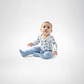 PACK BODY BLANCO CELESTE PERRITOS ALGODÓN PERUANO (9 a 18 MESES) - Miniatura 4