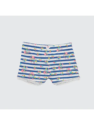 SHORT RAYAS Y FLORES ALGODÓN PERUANO (12 MESES)