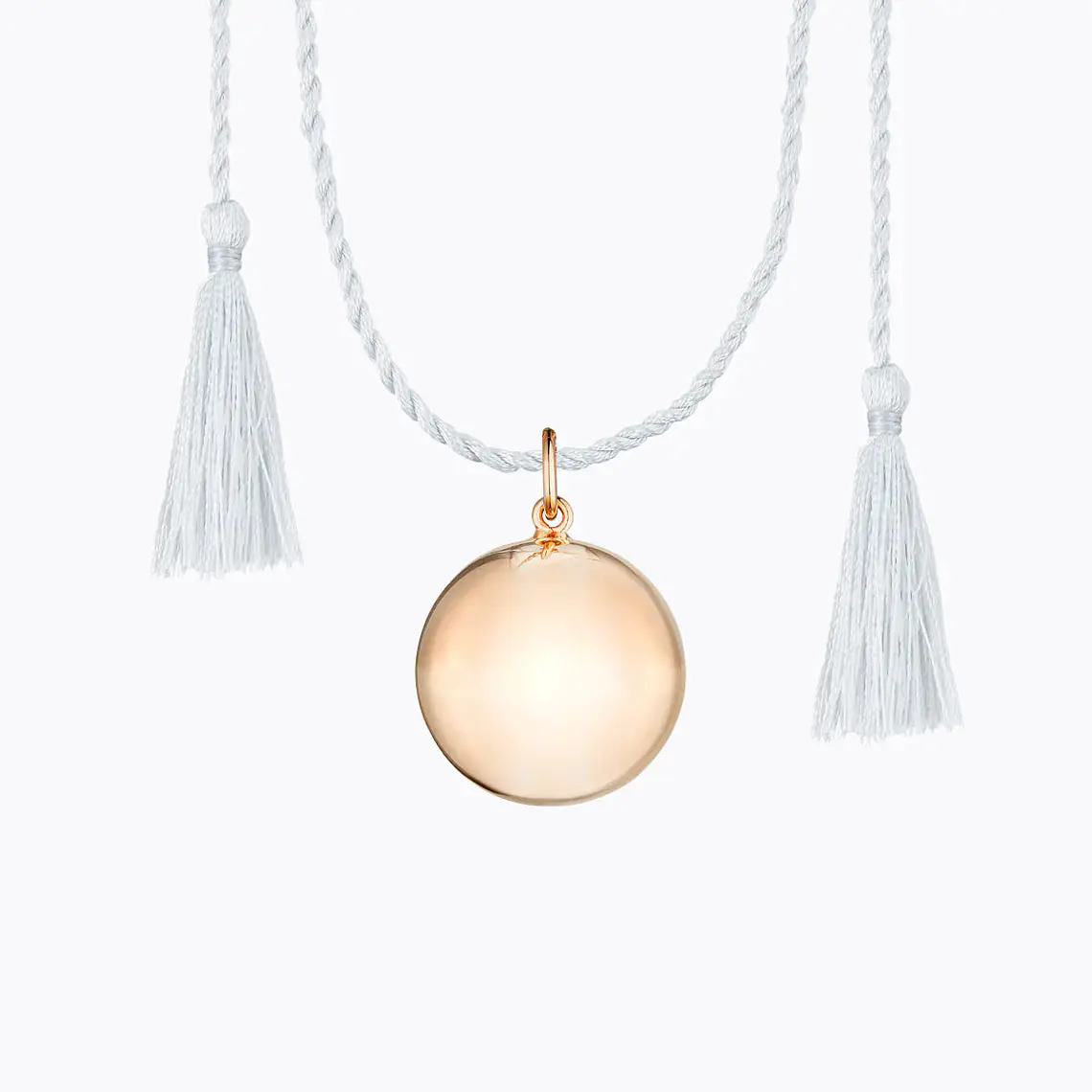 LLAMADOR DE ÁNGELES JOY PINK GOLD CORDON GRIS CLARO 1