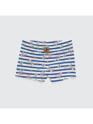 SHORT RAYAS Y FLORES ALGODÓN PERUANO (12 MESES)
