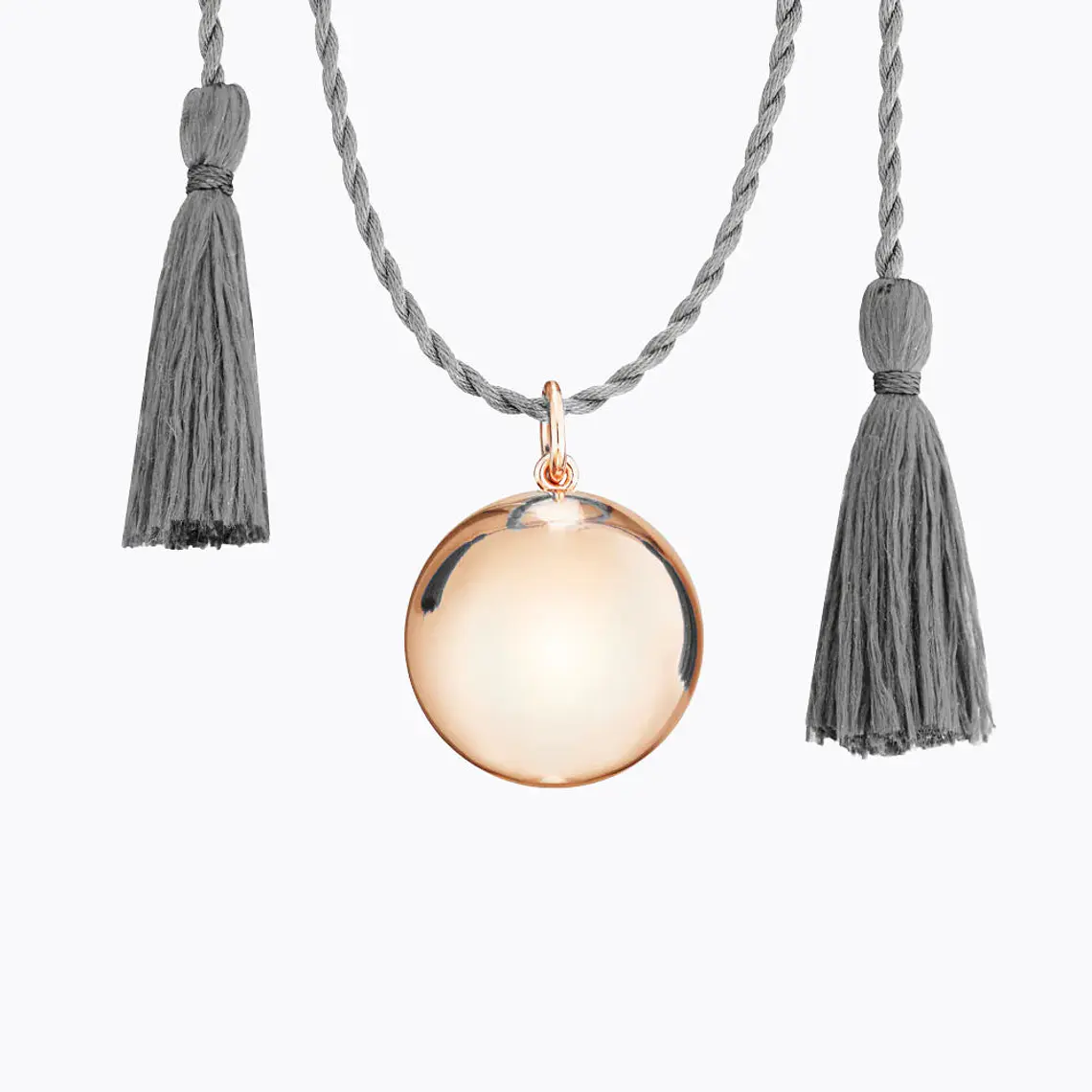 LLAMADOR DE ÁNGELES JOY PINK GOLD CORDON GRIS 1