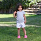 SHORT BLANCO ESTRELLAS ALGODÓN PERUANO  (12 MESES) - Miniatura 3
