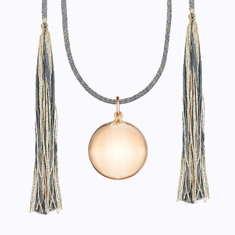 LLAMADOR DE ÁNGELES ACAPULCO PINK GOLD CORDON GRIS 1