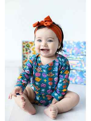 BODY VERDE GALAXIA ALGODÓN PERUANO (6 MESES)