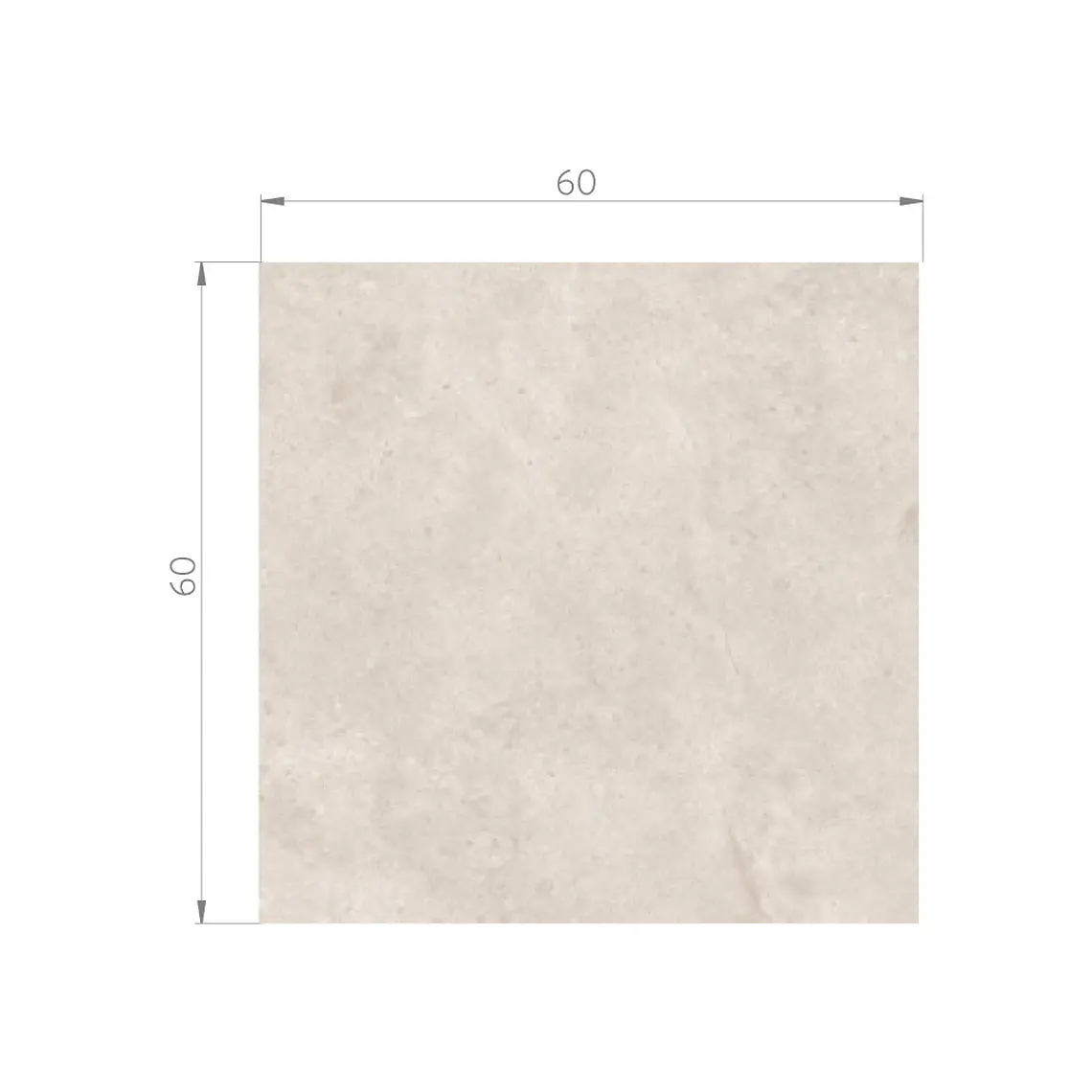 CAJA 1,44 m2 MERCURY LIGHT GREY MATT GRES MATE 60X60 RT ($8.236/m2) 5