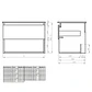MUEBLE ZOE 70X46/COLOR ACACIA/CUBIERTA Y MUEBLE (SIN GRIFERÍA) - Miniatura 7