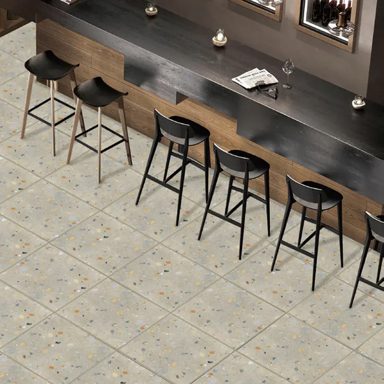 CAJA 1,44 m2 TERRAZO BROWN GRES MATE 60X60 RT ($11.799/m2) 1