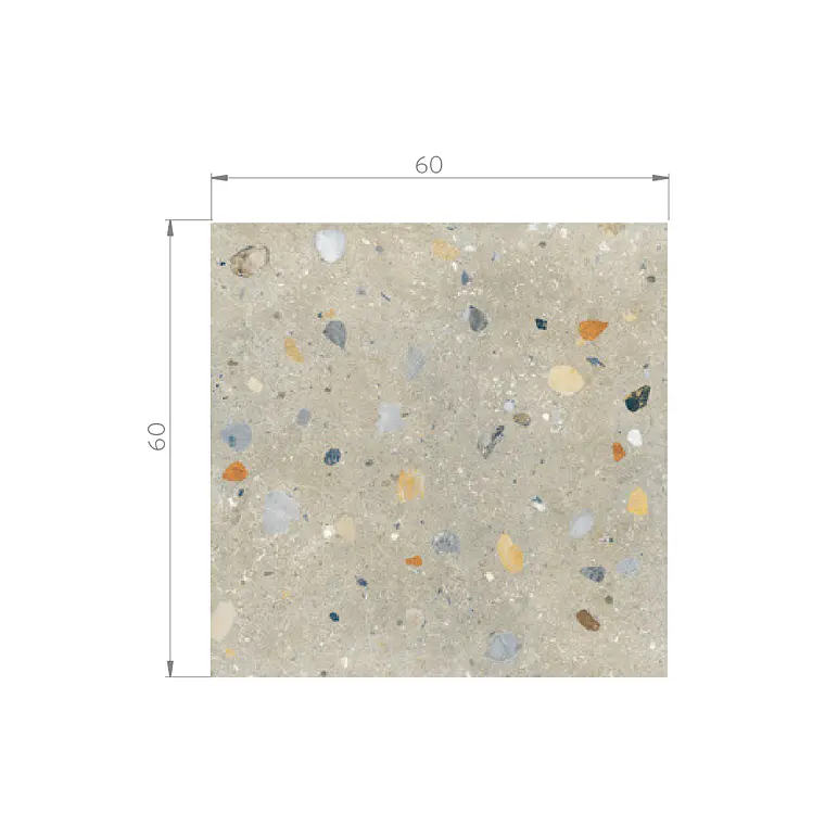 CAJA 1,44 m2 TERRAZO BROWN GRES MATE 60X60 RT ($11.799/m2) 4