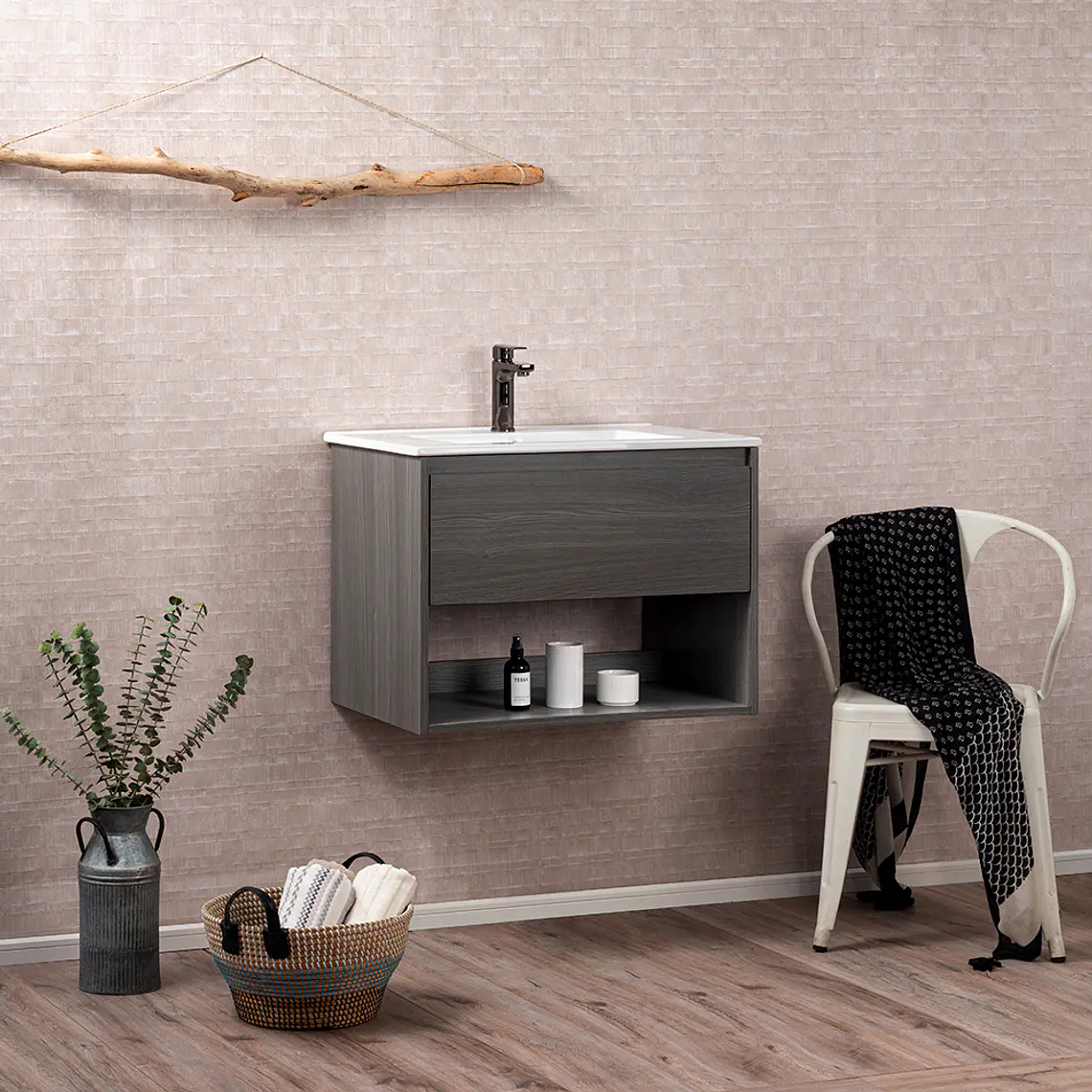MUEBLE ZOE 60X46/COLOR ULMO/CUBIERTA Y MUEBLE (SIN GRIFERÍA) 6