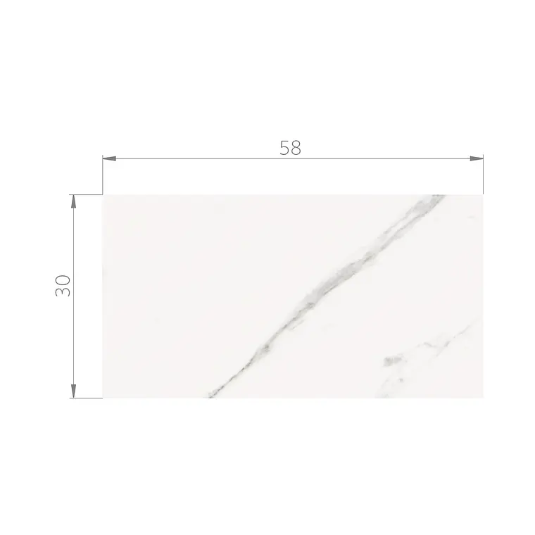 CAJA 2,06 m2 DOHA WHITE MATE CERAMICA PISO MATE 30X58 RT ($7.277/m2) 5