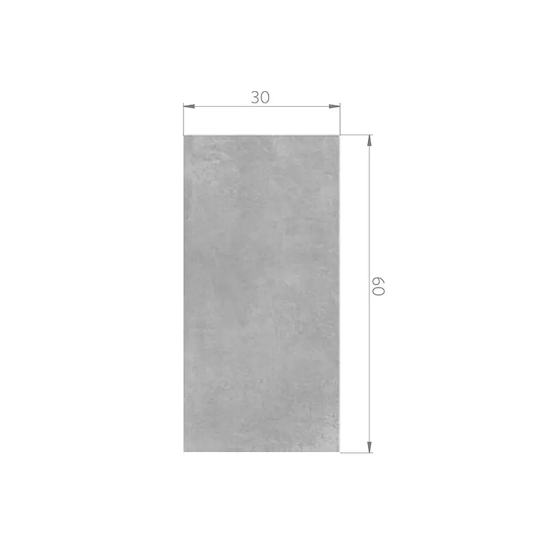 CAJA 1,44 m2 CEMENTARE DARK GREY MATT GRES MATE 30X60 RT ($9.021/m2) 4