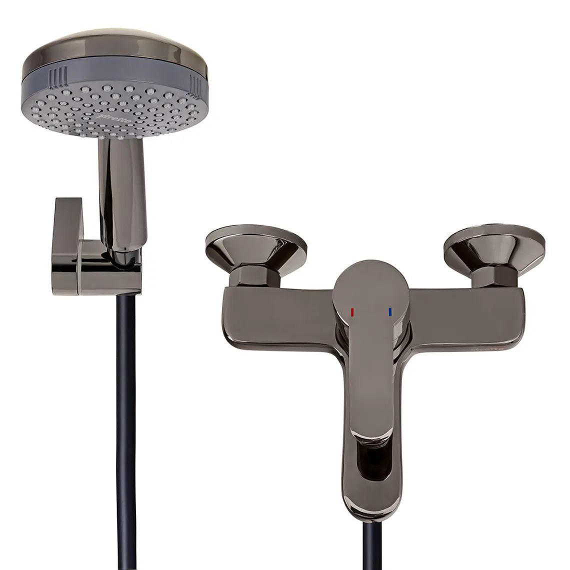 MONOMANDO TINA DUCHA ARONA NEGRO ONYX 2