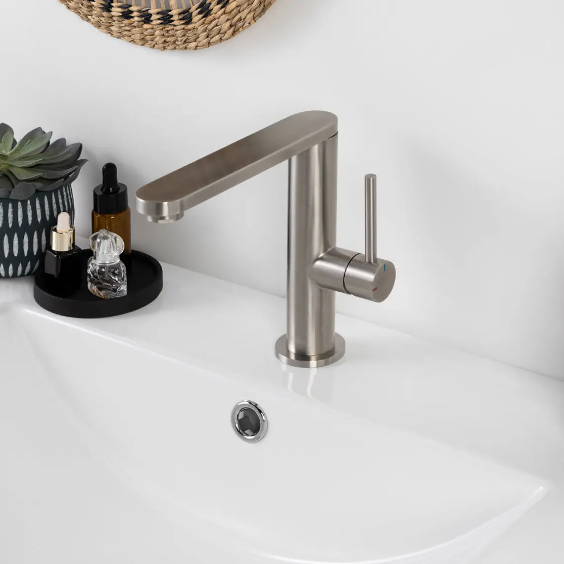 MONOMANDO LAVAMANOS VEROLI INOX SATINADO 5