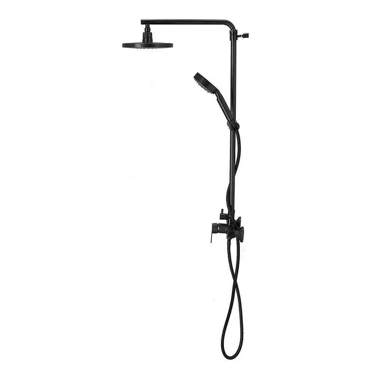 MONOMANDO DUCHA + COLUMNA FILIPPO NEGRO MATE 3