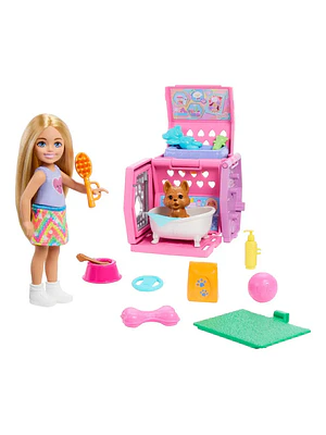 BARBIE SET CHELSEA FIESTA DE PERRITOS