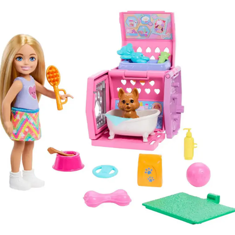 BARBIE SET CHELSEA FIESTA DE PERRITOS 2