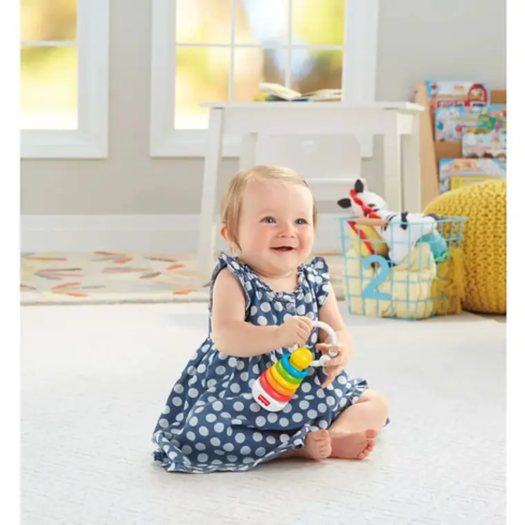 SET FISHER - PRICE BÁSICOS DIVERTIDOS SONAJAS BEBÉ NACIMIENTO 4