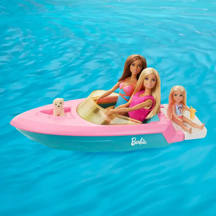 BARBIE SET DE JUEGO BOTE ACUÁTICO CON MUÑECA 6