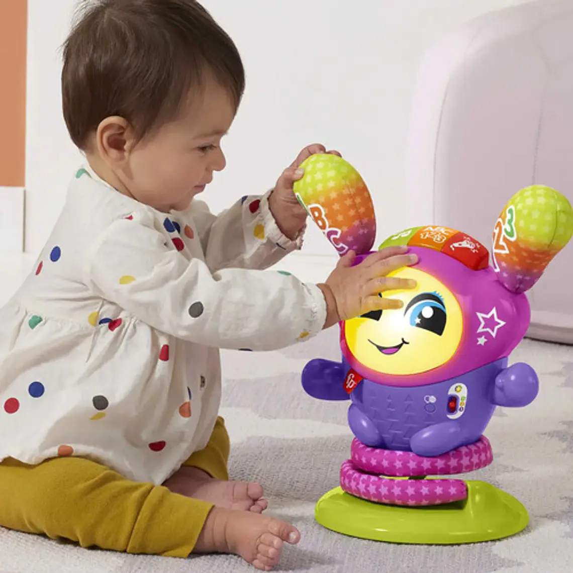 FISHER-PRICE JUGUETE PARA BEBÉS DJ BELLE SALTA Y APRENDE 5