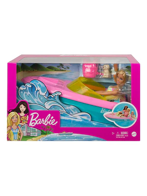 BARBIE SET DE JUEGO BOTE ACUÁTICO CON MUÑECA