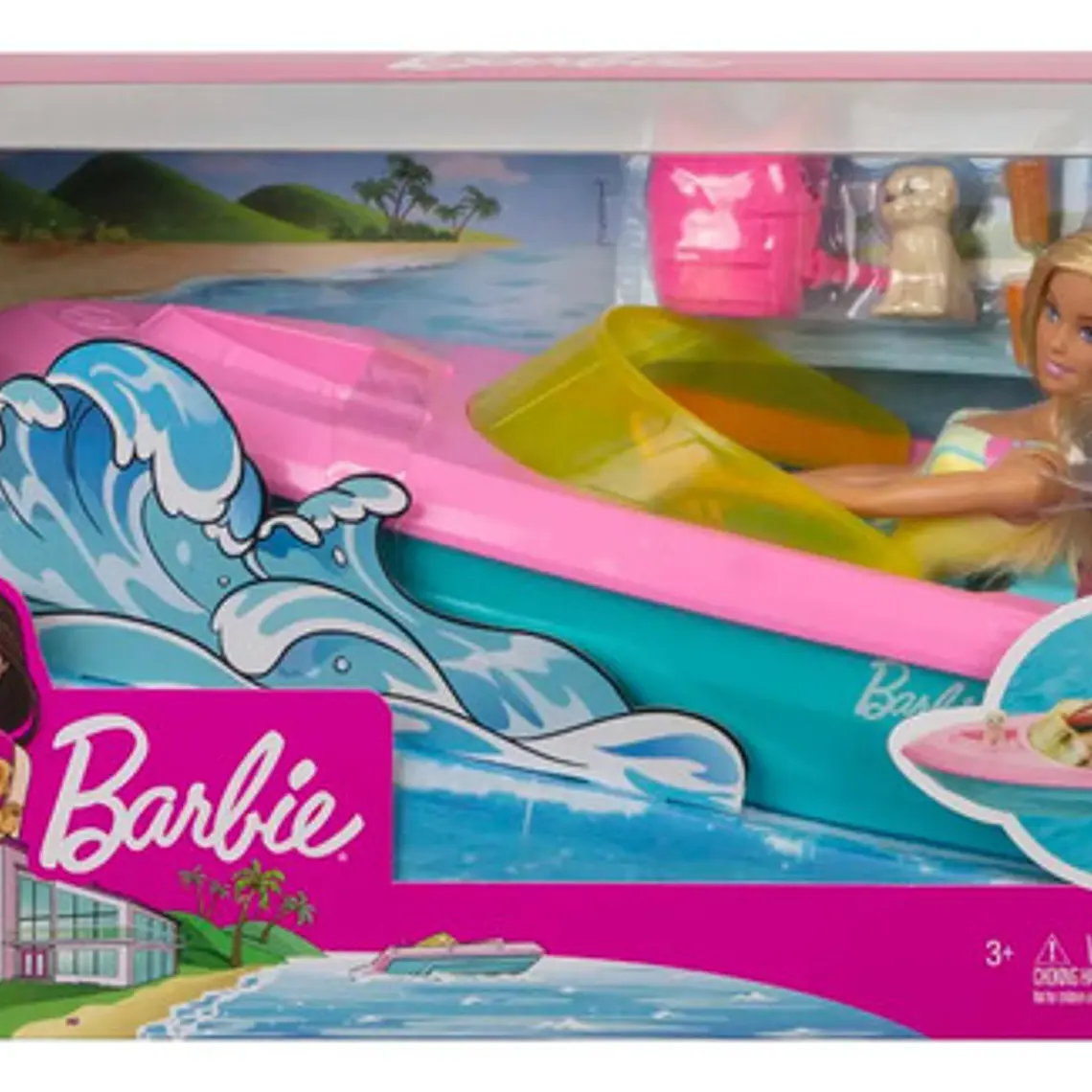 BARBIE SET DE JUEGO BOTE ACUÁTICO CON MUÑECA 2