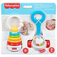 SET FISHER - PRICE BÁSICOS DIVERTIDOS SONAJAS BEBÉ NACIMIENTO - Miniatura 2