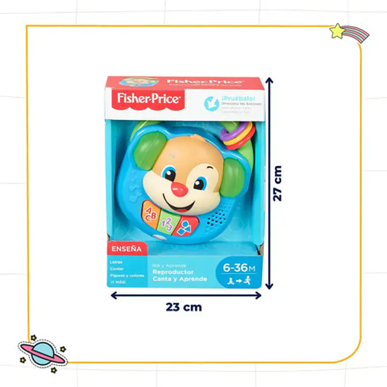 FISHER-PRICE REPRODUCTOR CANTA Y APRENDE 6