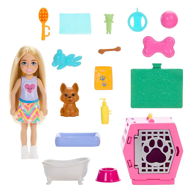 BARBIE SET CHELSEA FIESTA DE PERRITOS 3