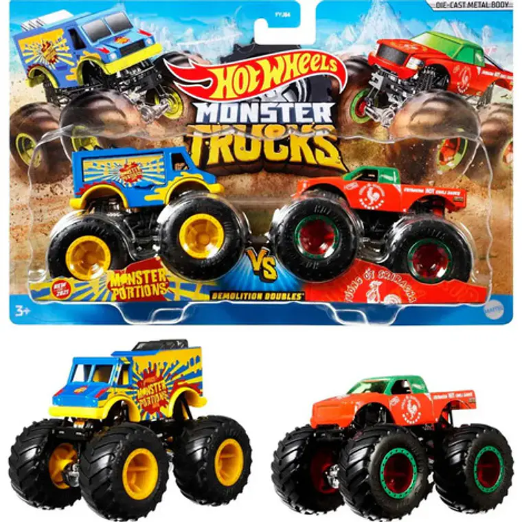 HOT WHEELS PAQUETE SORPRESA 2 AUTOS 1:64 (PRODUCTO ALEATORIO) 5