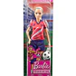 BARBIE JUGADORA DE FÚTBOL PLAYERA ROJA - Miniatura 2