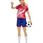 BARBIE JUGADORA DE FÚTBOL PLAYERA ROJA - Miniatura 4
