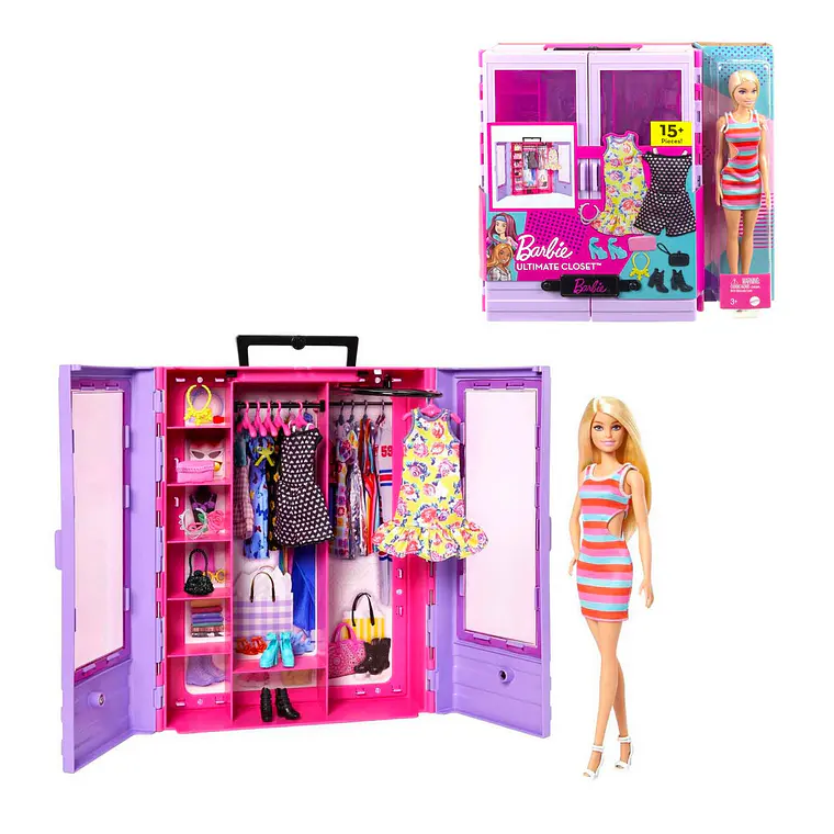 BARBIE SET DE JUEGO CLÓSET DE LUJO CON MUÑECA 2