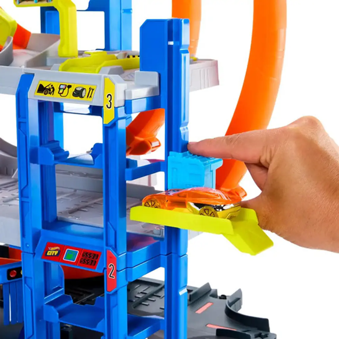 HOT WHEELS PISTA DE JUGUETE MEGA GARAGE 8