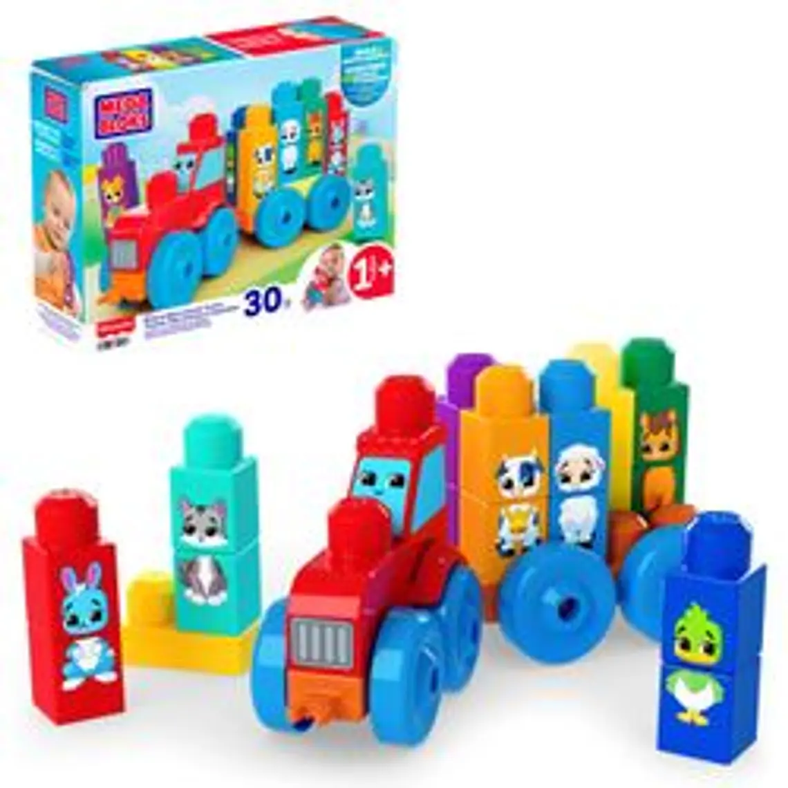 TRACTOR ARMA Y COMBINA MEGA BLOKS 1.5 AÑOS EN ADELANTE 2