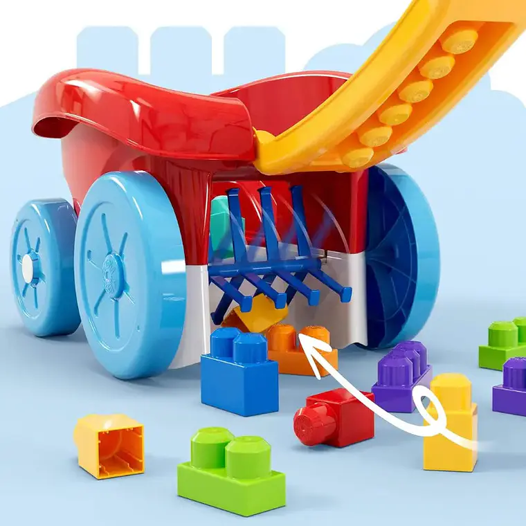 VAGÓN RECOGE BLOQUES MEGA BLOKS 1 AÑO EN ADELANTE 10