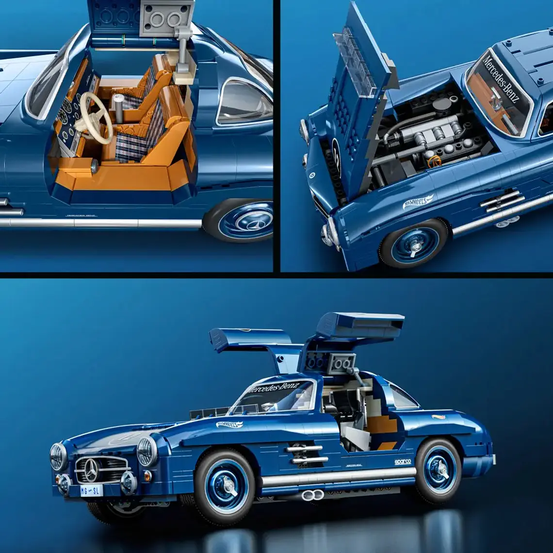 HOT WHEELS MERCEDES-BENZ 300 SL PREMIUM ESCALA 1:12 ARMABLE 5