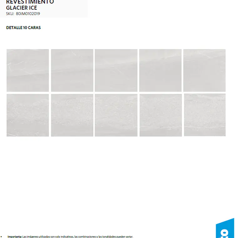 CAJA 1,44 m2 GLACIER ICE MATT GRES MATE 60X60 RT ($9.021/m2 6