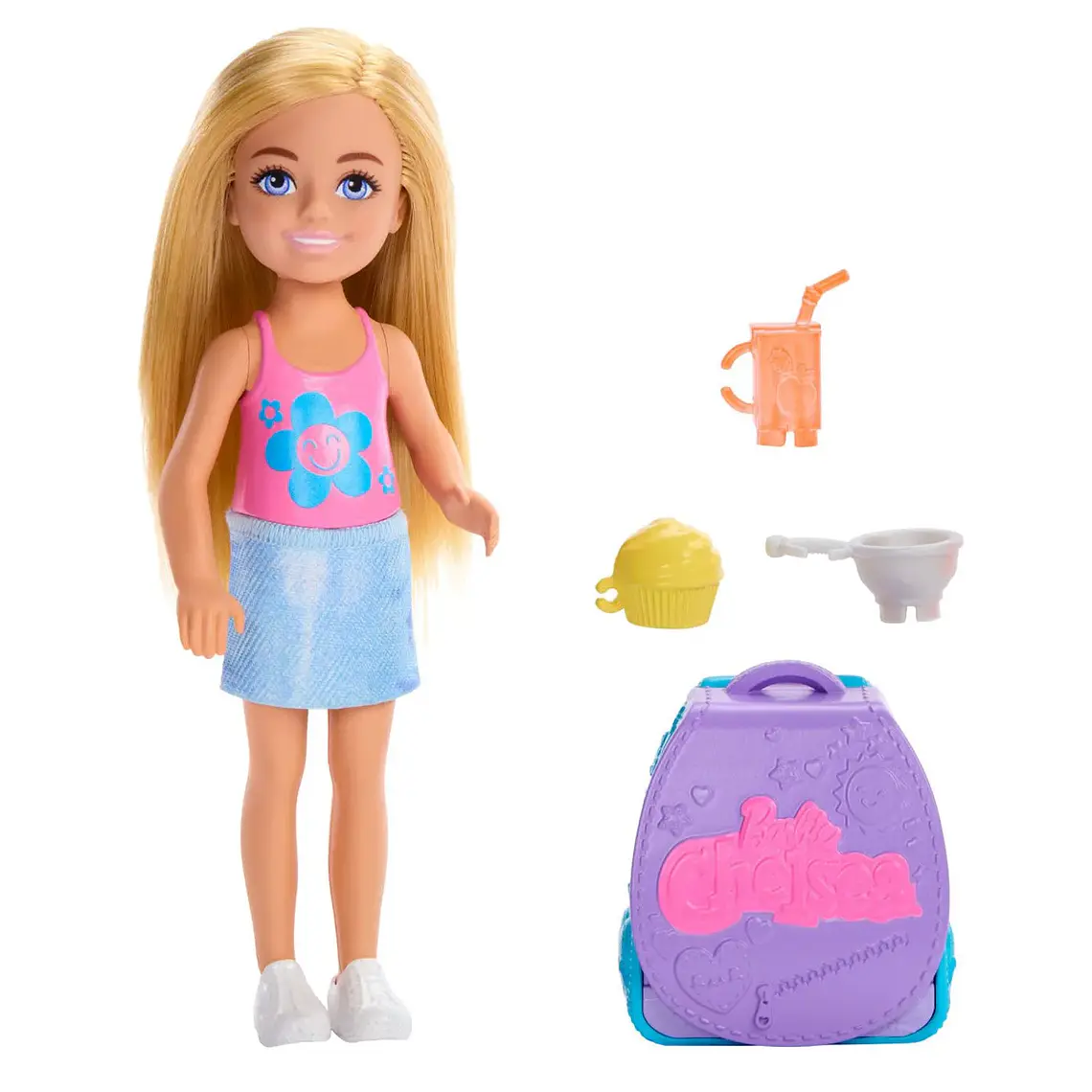 BARBIE SET DE JUEGO CHELSEA MOCHILA PARA HORNEAR CUPCAKES 3