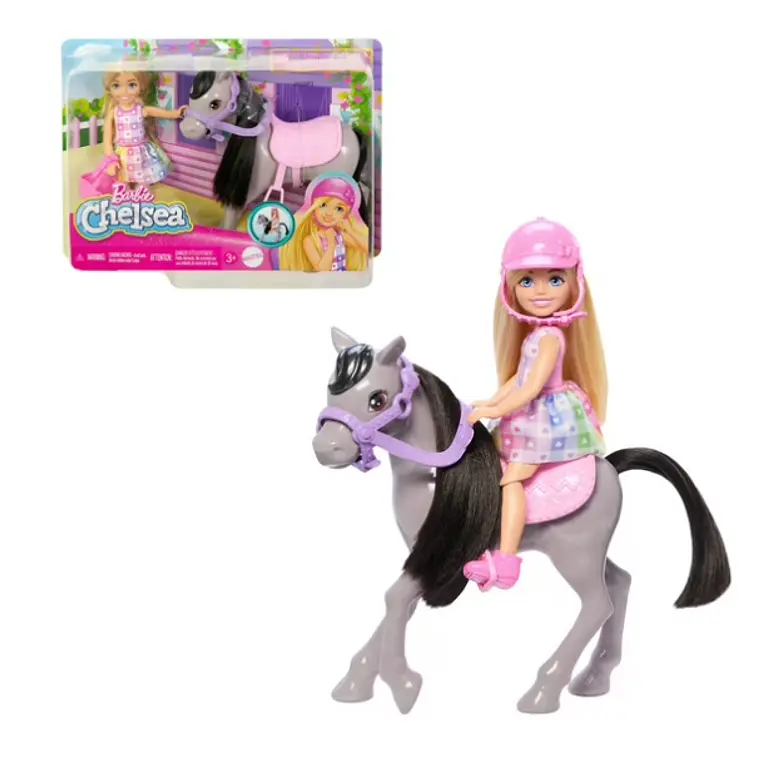 BARBIE SET CHELSEA PASEO EN PONY 2