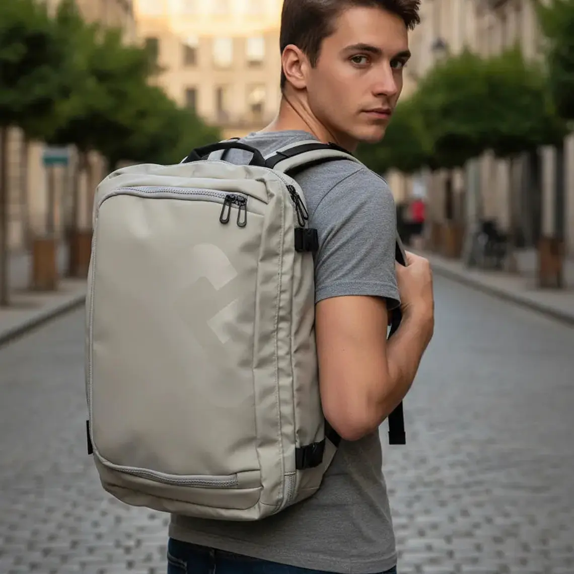 MOCHILA MOBIBAG VIRAL 24 LTS  - COLOR GRIS 2