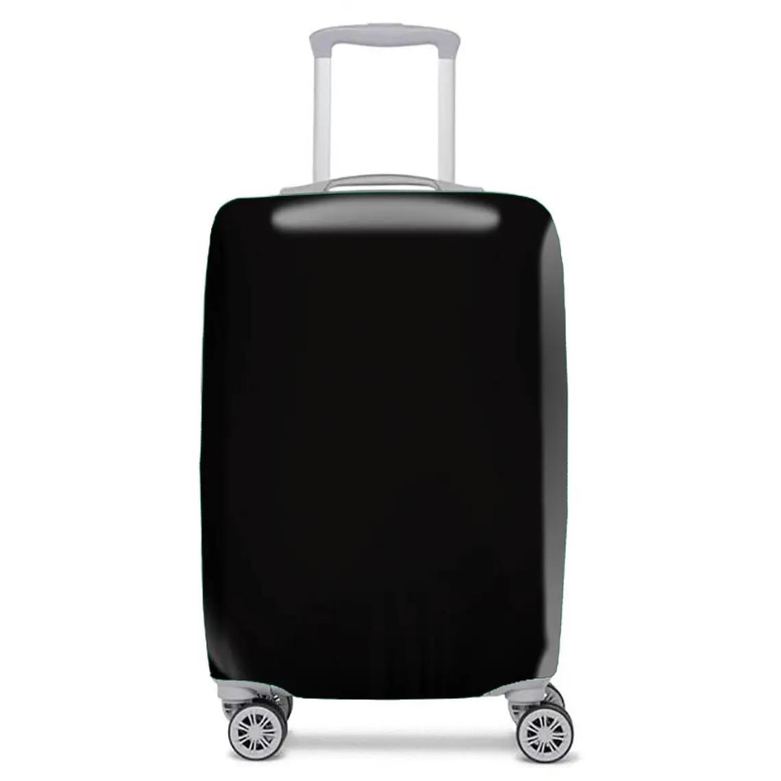 FUNDA CUBRE MALETA GRANDE LISA PERSONALIZABLE - COLOR NEGRO 2