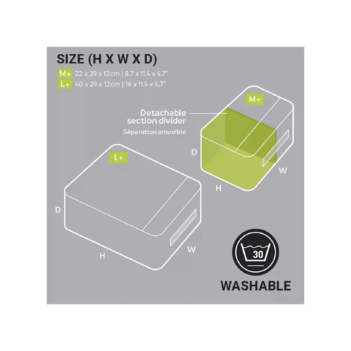 ORGANIZADOR DE EQUIPAJE 2 PIEZAS GRAN CAPACIDAD VERDE 3