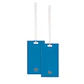 PAR DE IDENTIFICADORES DE EQUIPAJE COLORES BRILLANTES - COLOR AZUL - Miniatura 1
