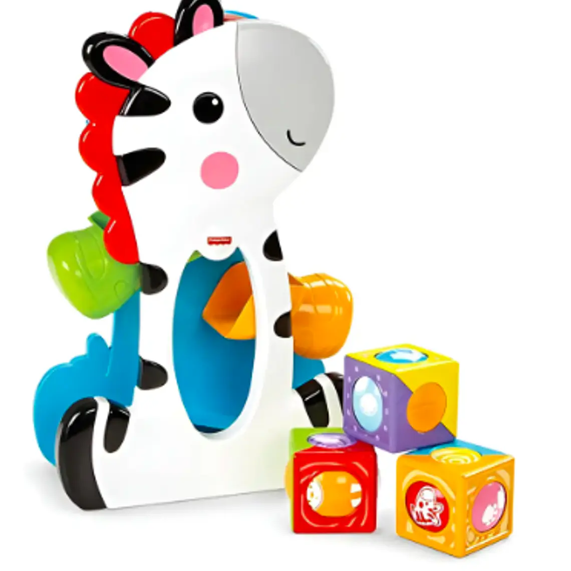 FISHER-PRICE CEBRA BLOQUES DE ACTIVIDADES JUGUETE BEBÉS 6M+ 4